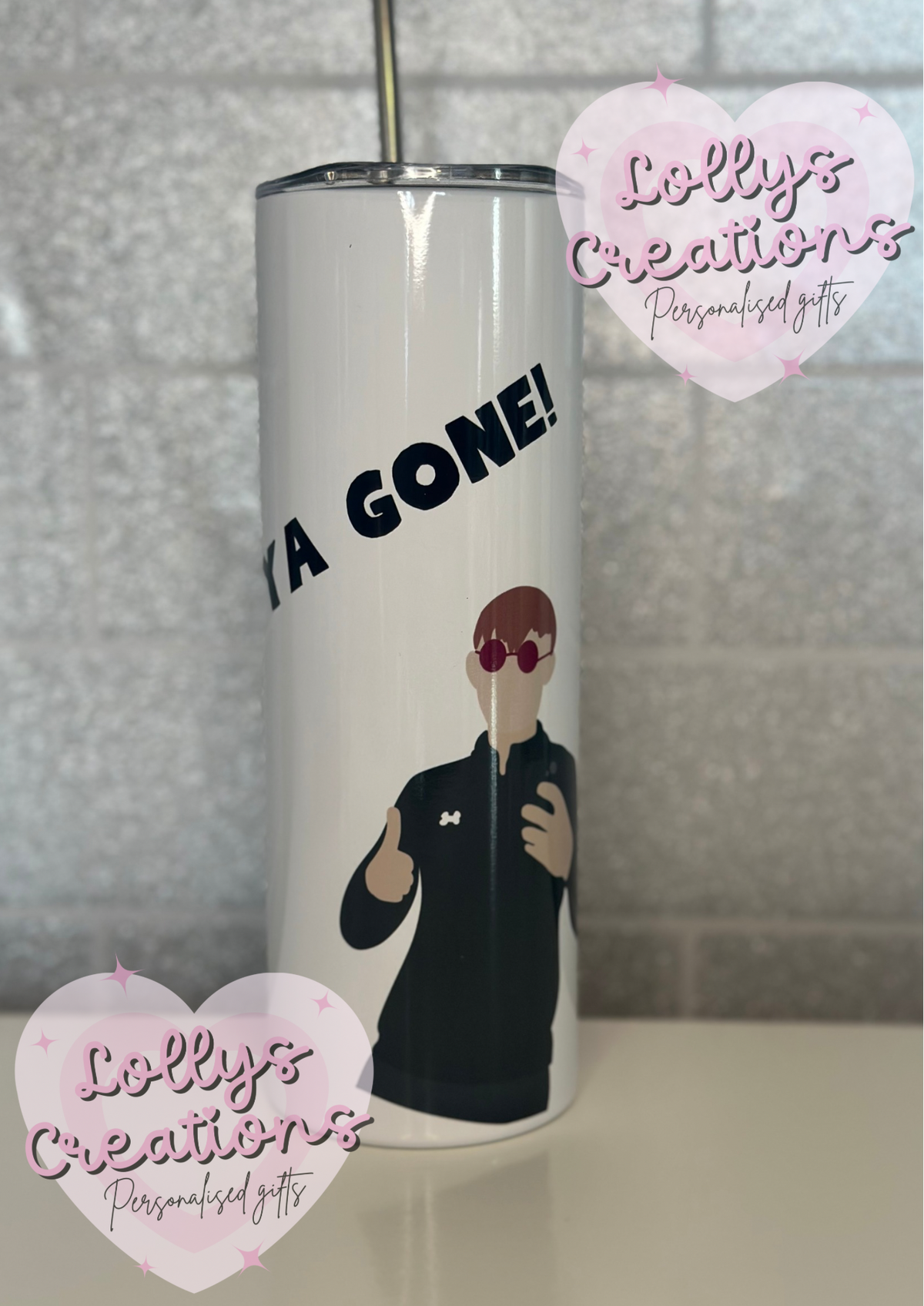 20oz tumbler | angry ginge tumbler | Handmade Gift | Can be personalised | Custom Made to order| design 1 or 2 (Copy 2)n