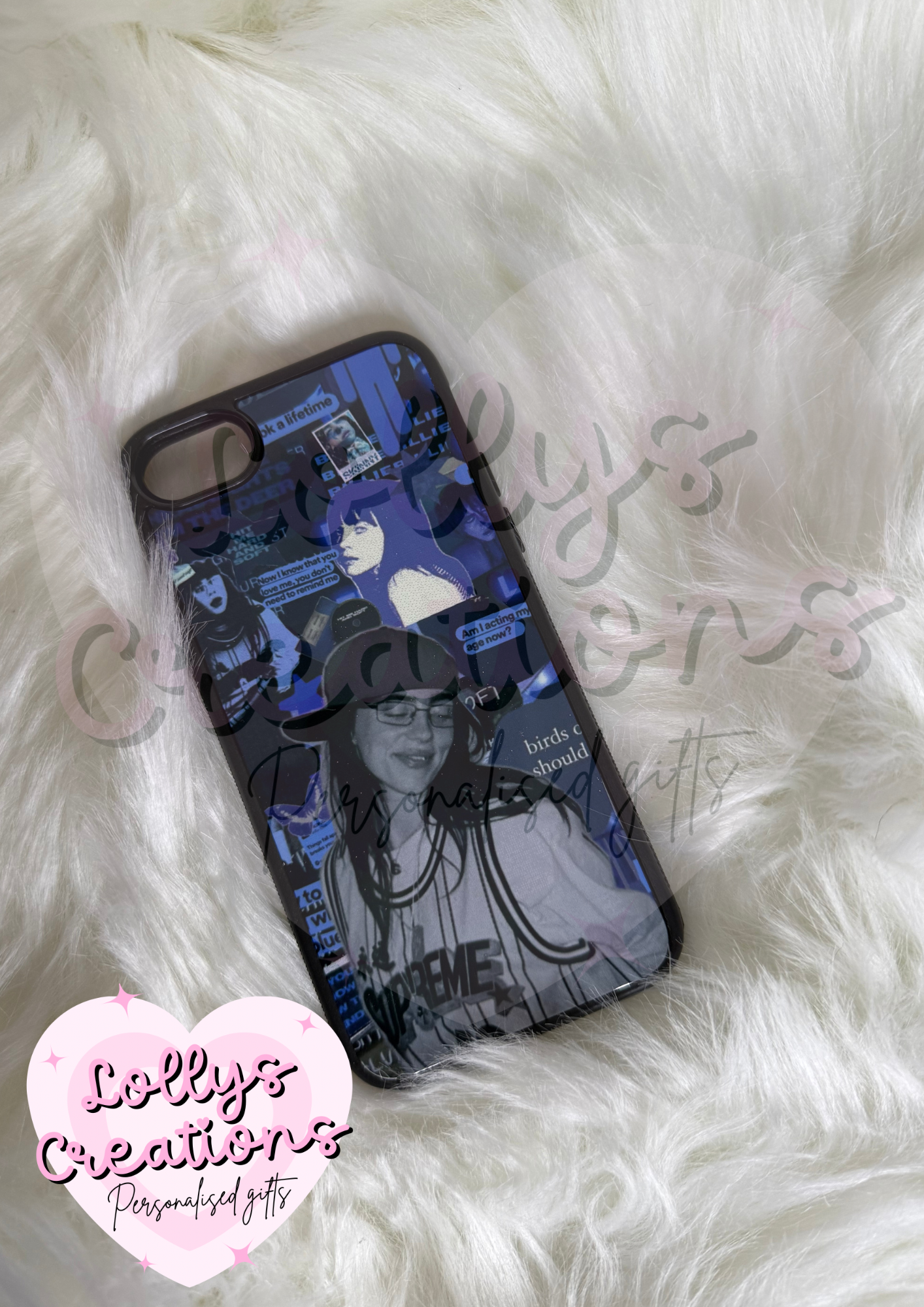 Billie Eilish blue phone case | can be personalised