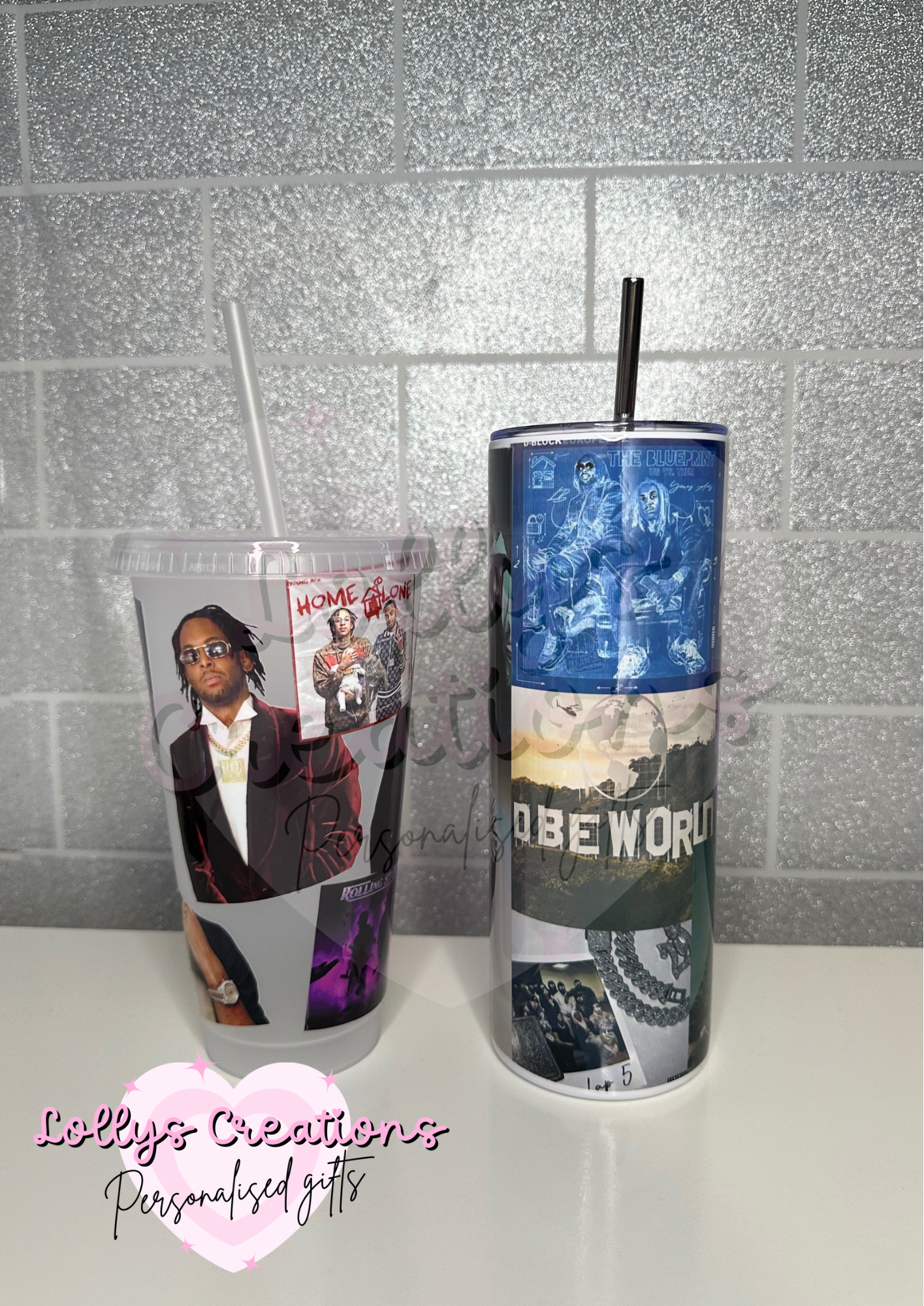 DBE gift set bundle 2 small bundle | 2 x items | 20oz insulated tumbler | 24oz cold cup |