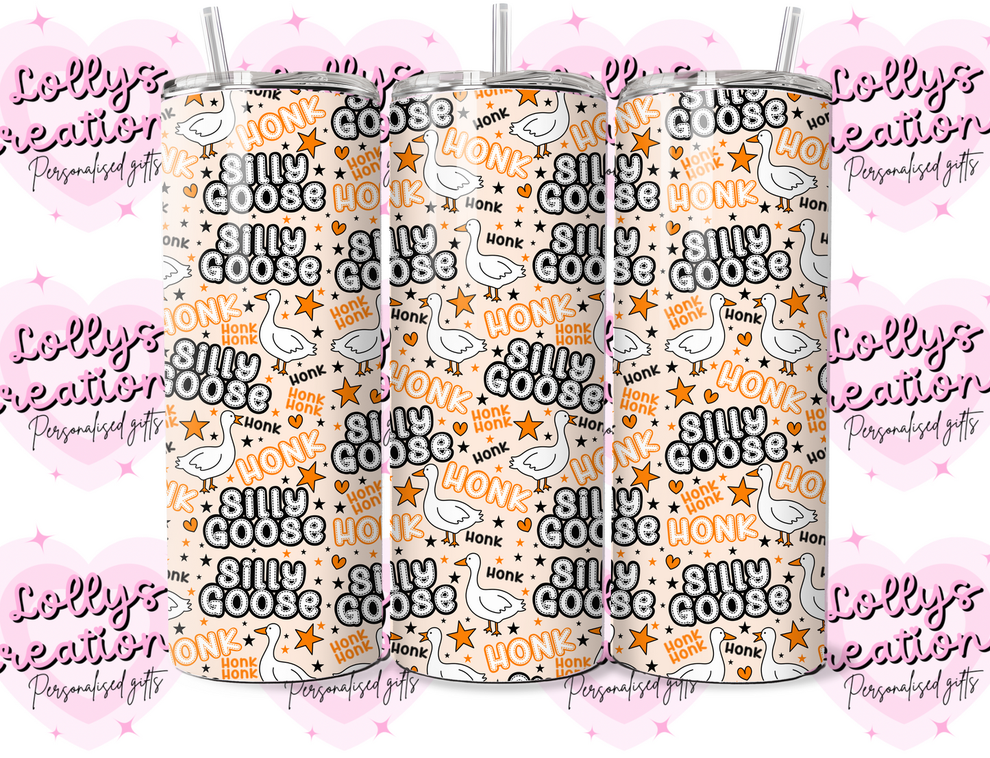 20oz tumbler | silly goose | Handmade Gift | Can be personalised | Custom Made to order |