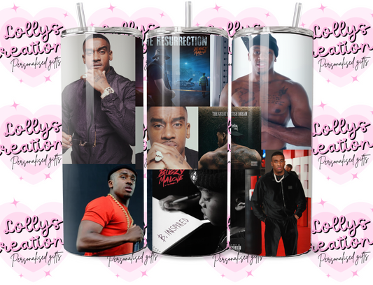 20oz tumbler | Bugzy Malone | Handmade Gift | Can be personalised | Custom Made to order