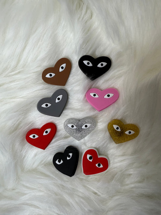 Heart shoe charms