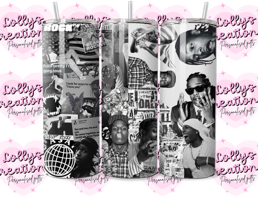 20oz tumbler | asap rocky | Handmade Gift | Can be personalised | Custom Made to order|