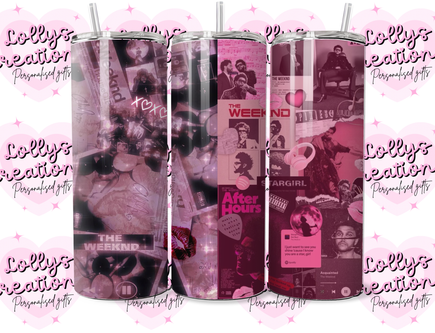 20oz tumbler | the weeknd xo Abel xotwod ahtd | Handmade Gift | Can be personalised | Custom Made to order| design 1 or 2 (Copy)