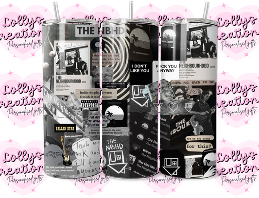 20oz tumbler | the nbhd the neighbourhood | Handmade Gift | Can be personalised | Custom Made to order|