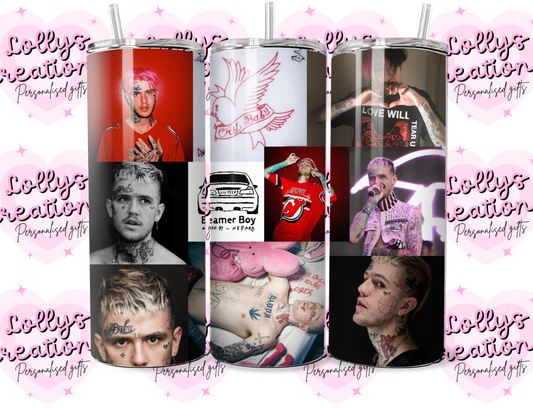 20oz tumbler | Lil Peep | Handmade Gift | Can be personalised | Custom Made to order