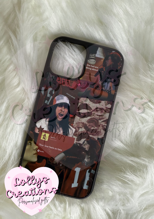Billie Eilish red phone case | can be personalised