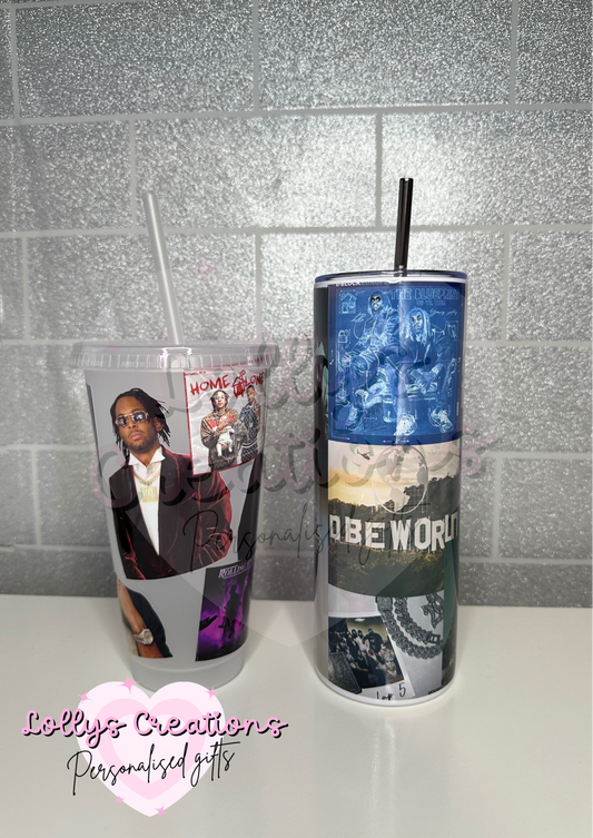 DBE gift set bundle 2 small bundle | 2 x items | 20oz insulated tumbler | 24oz cold cup |